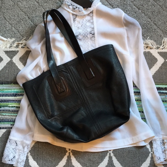 rick owens leather tote bag